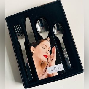 AUERHAHN Germany Stainless Steel Baby Toddler Utensil Meal Knife Fork Spoon Set